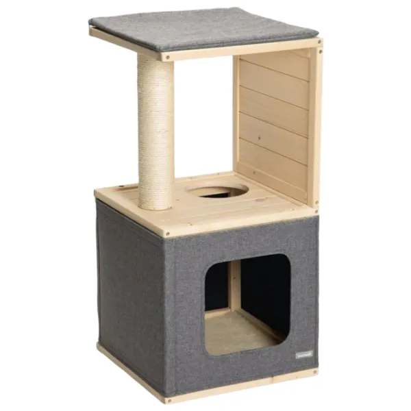 Ansamblu pentru pisici Beeztees Brego Pe podea/ Gray photo 1 Ansamblu pentru pisici Beeztees Brego Pe podea/ Gray photo 1